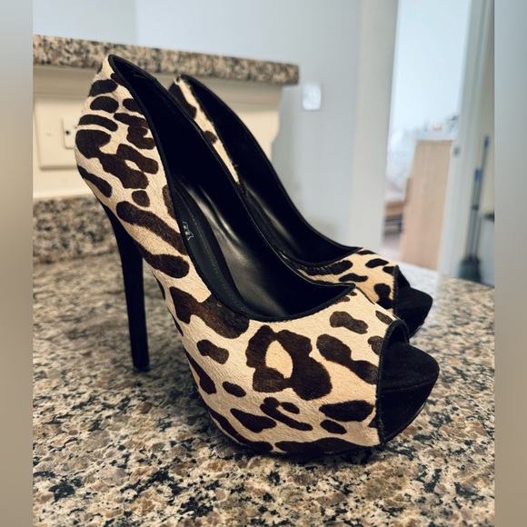 Aldo Shoes - Aldo Leopard Print Platform Heel